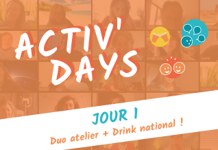 Activ'Days Jour 1 💻 EnLigne (14h-18h) Duo Activ'English + Drink