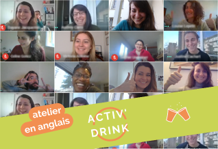 Drink | 🥳 Spend a friendly moment of exchange in English on the theme Engagement 🤝 💻 EnLigne 
