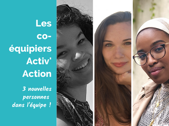 Photo des trois  nouveaux membres de l'association