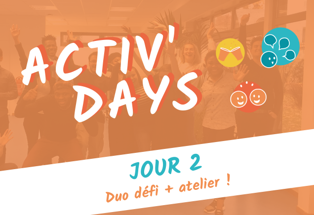 Activ'Days Jour 2 💻 EnLigne (9h-18h) Défi des régions & Activ'English