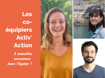 Photo des trois nouveaux membres de l'association