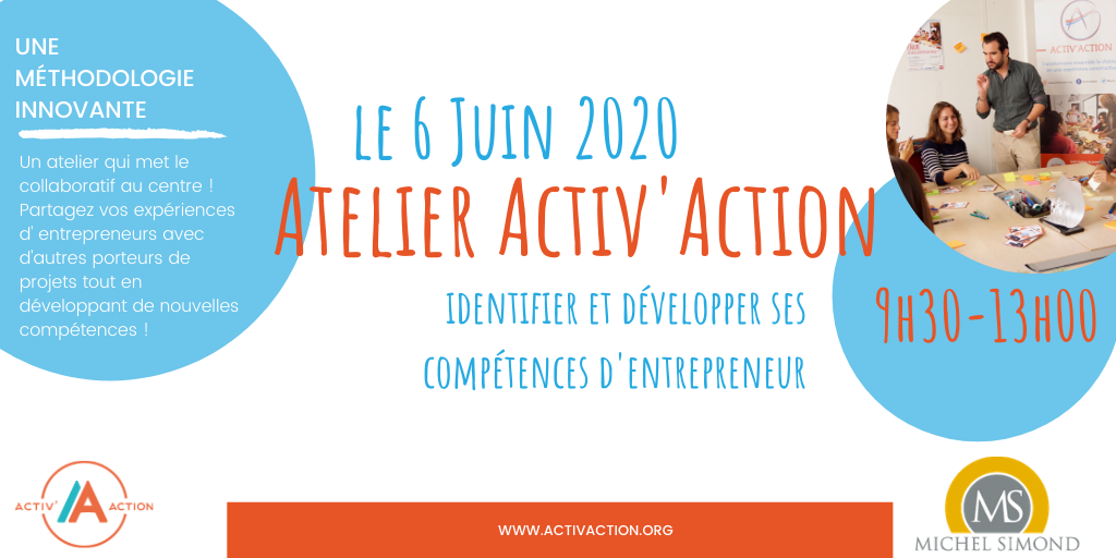 Atelier Activ'Action spécial Entrepreneuriat | Michel Simond ANNULE